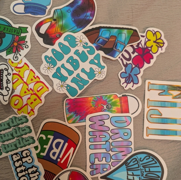 Vibrant Phone Accessory Sticker Set with Fun Designs - Picture 2 of 3